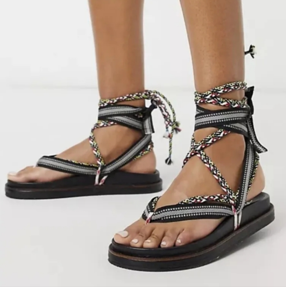 Free People Mallorca Strappy Sandals Size 10